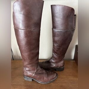 MAS Artisan Footwear, Knee-High Brown Genuine Leather Boots 8.5